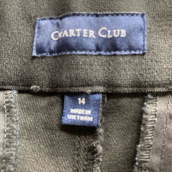 NWT CHARTER CLUB 14 High Waist Wide Leg Trouser - Picture 6 of 12